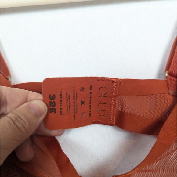 CUUP Clay The Plunge Mesh Lightweight Underwire Bra - Picture 6 of 8